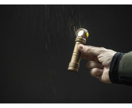 Armytek Wizard C2 Pro Magnet USB Sand Taschen- und Stirnlampe mit Magnethalterung akkubetrieben weißes Licht