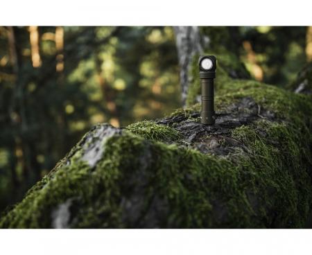 Armytek Wizard C2 Pro Magnet USB Olive Taschen- und Stirnlampe mit Magnethalterung akkubetrieben weißes Licht