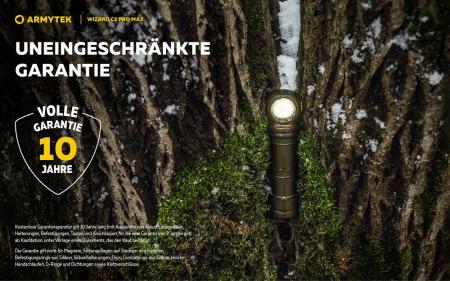 Armytek Wizard C2 Pro Max Magnet USB Olive Taschen- und Stirnlampe mit Magnethalterung / Stirnhalterung akkubetrieben weißes Licht