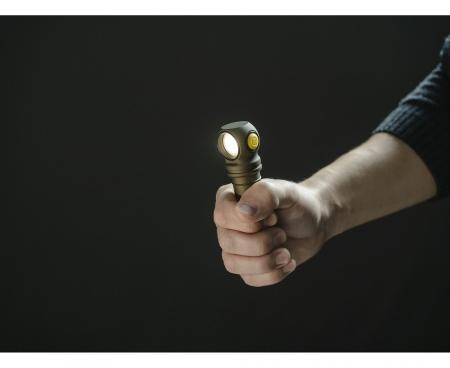 Armytek Wizard C2 Pro Max Magnet USB Olive Taschen- und Stirnlampe mit Magnethalterung / Stirnhalterung akkubetrieben weißes Licht