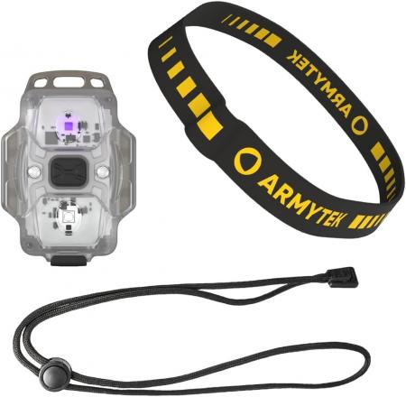 Armytek Crystal Pro UV Multifunktionslampe Taschen- und Stirnlampe Micro USB-Anschluss