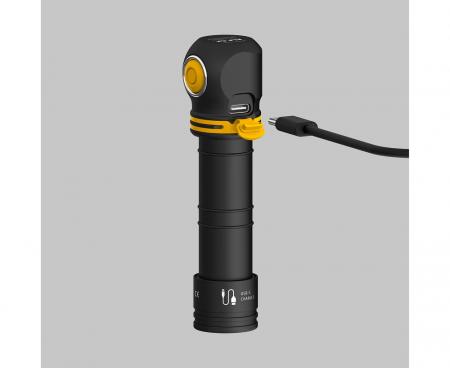 Armytek Elf C2 USB-C Taschen- und Stirnlampe mit Magnethalterung / Stirnhalterung akkubetrieben neutralweißes Licht