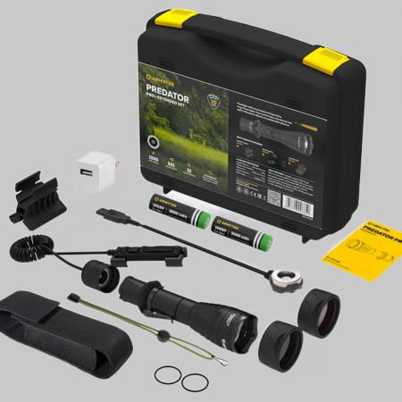 Armytek Predator Pro Magnet USB Extended Set warmes Licht