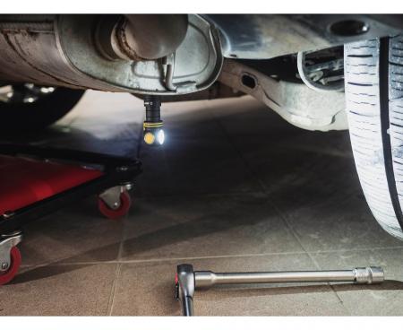 Armytek Elf C1 USB-C Taschen- und Stirnlampe mit Magnethalterung / Stirnhalterung akkubetrieben neutralweißes Licht