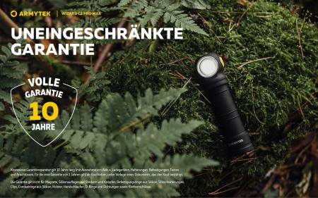 Armytek Wizard C2 Pro Max Stirnlampe und Taschenlampe akkubetrieben neutralweißes licht
