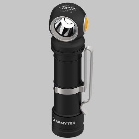 Armytek Wizard C2 Pro Max LR Taschen- und Stirnlampe mit Magnethalterung / Stirnhalterung akkubetrieben