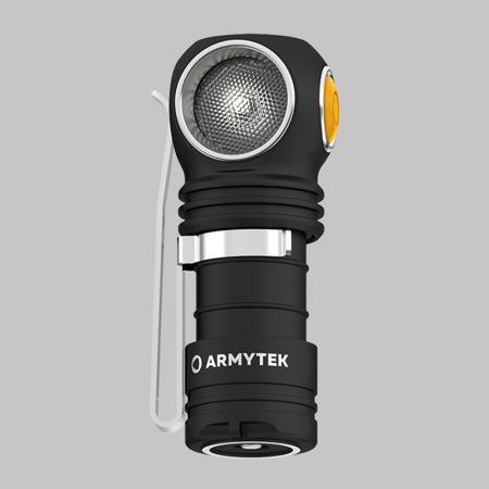 Armytek Wizard C1 Pro Magnet USB Taschenlampe und Stirnlampe 4 in1 mit Magnethalterung akkubetrieben warmes Licht