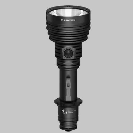 Armytek Barracuda Pro Max Set Profi Taschenlampe und Suchscheinwerfer weißes Licht, magnetische Aufladung Akku