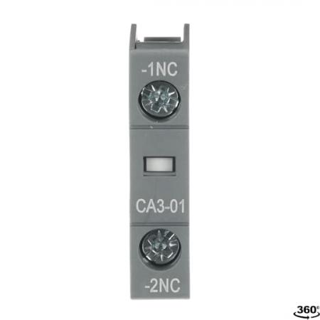 ABB CA3-01 Hilfskontaktblock, 1-polig, 1Ö, frontseitige Montage, VPE 10St