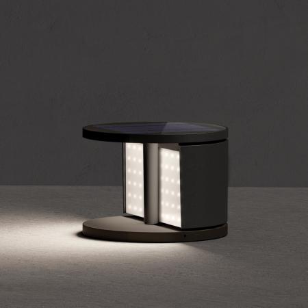 Sigor Klewe Swing Akku-Solarleuchte 144mm 3W 160lm IP65 3000K 4400mAh Ra80 graphitgrau