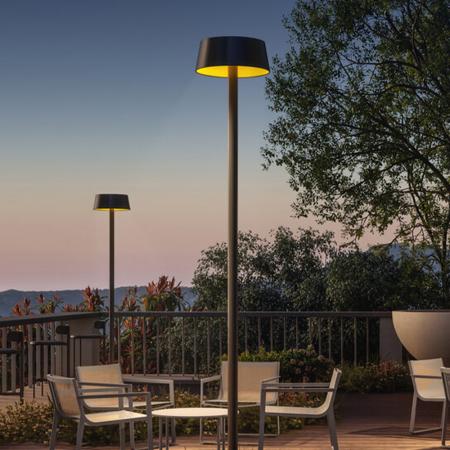 250cm Sigor Klewe Sundress Akku-Solarleuchte 4,4W 427lm IP65 3000K 8800mAh Ra80 anthrazit