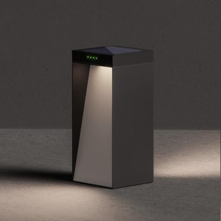 Sigor Klewe Milio Full Akku-Solarleuchte 350mm 2,2W 114lm IP65 3000K 2200mAh Ra80 graphitgrau