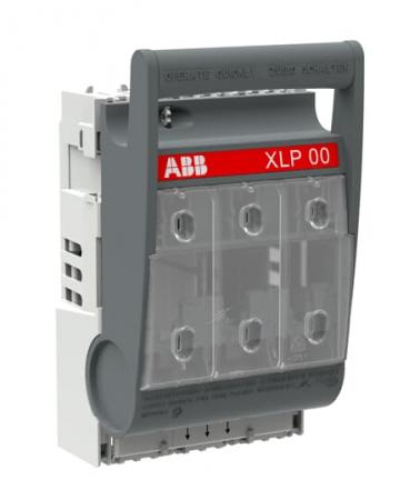 ABB XLP00-A40/95-B-3BC-below Sich. Lasttrennsch.160A m. 3 Brückenklemmen NH-Si. Gr. 00 Phasenabst. 40mm 3-polig