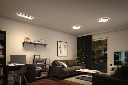 Paulmann 71013 LED Panel 3-Stufen-dimmbar Atria Shine Backlight modern rund 420mm neutralweiß Schwarz dimmbar