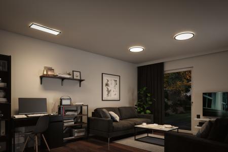 Paulmann 71013 LED Panel 3-Stufen-dimmbar Atria Shine Backlight modern rund 420mm neutralweiß Schwarz dimmbar
