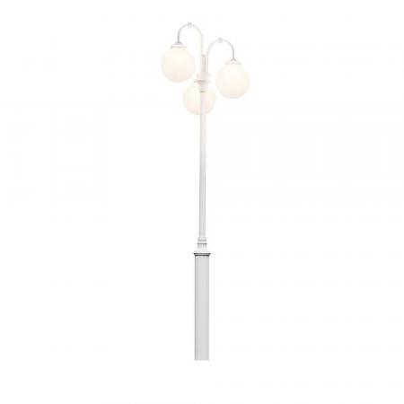 Arcturus Leuchtenkopf Konstsmide 553-252  weiß lackiertes Aluminium, opales Acrylglas, handmade in EU