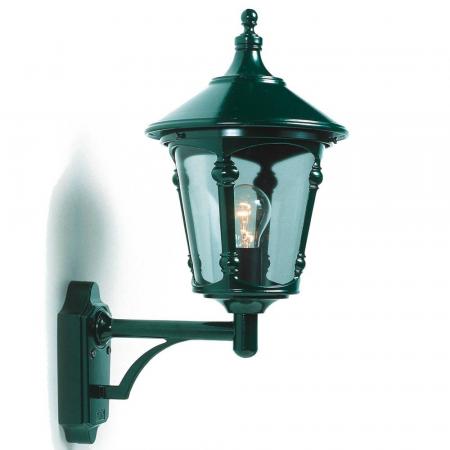 Grüne Wand Laterne Virgo Konstsmide 571-600 rauchfarbenes Acrylglas, handmade in EU