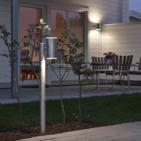 Feuerverzinkte Ull Wegeleuchte Konstsmide 591-320 galvanisierter Stahl up & down Handmade in EU