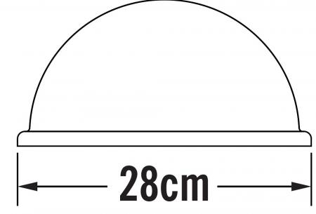 Konstsmide 7326-750 Torino Wandleuchte schwarz lackiertes Aluminium, Acrylglas