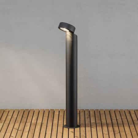 Aktion: Nur noch angezeigter Bestand verfügbar - Konstsmide 7528-750 Wegeleuchte Vicenza schwarz lackiertes Aluminium