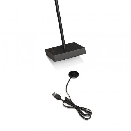 Mobile Tischleuchte SCILLA in Schwarz In&Out aus Aluminium & Glas dimmbar IP54 von Konstsmide