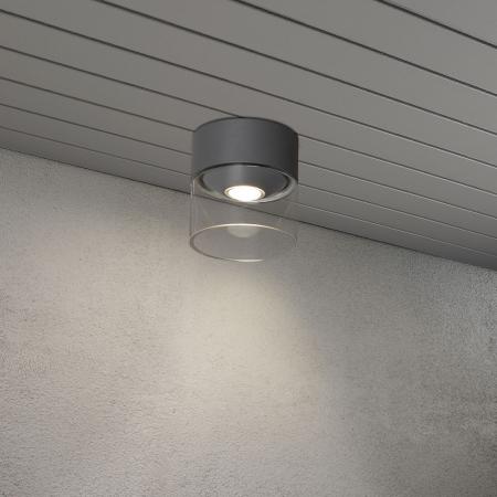 LED Wandleuchte VARESE aus Aluminium mit High Power in Dunkelgrau IP54 von Konstsmide