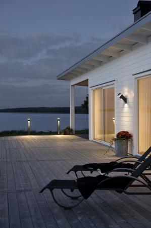 Konstsmide 7944-370 Massa Wandleuchte anthrazit lackiertes Aluminium, klares Acrylglas