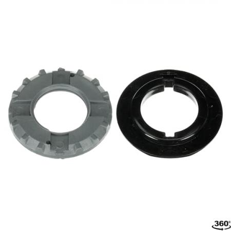 ABB KA1-8027 Adapter 30,5/22,5mm Kunststoff, schwarz für NOT-AUS-Taster CombiLine