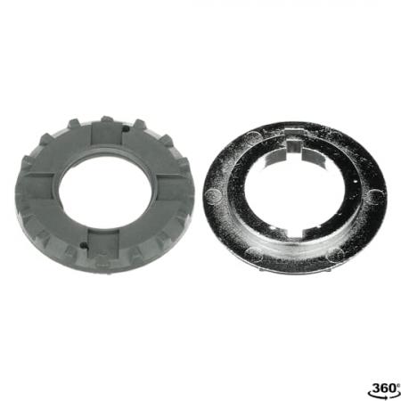 ABB KA1-8028 Adapter 30,5/22,5mm Metall, Chrom für NOT-AUS-Taster CombiLine