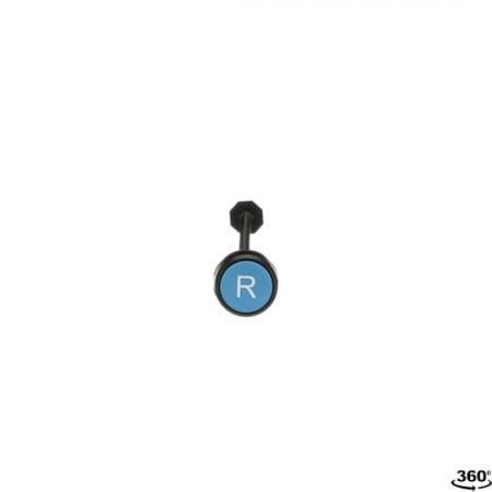 ABB KPR3-101L Rückstelltaster mit Stössel, blau, flach, Text:R CombiLine-Modular