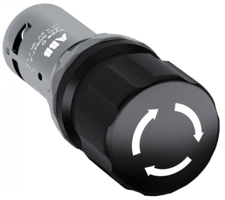 ABB CE3T-10B-01 Maschinen-Stop-Taster, 30mm, schwarz, 1 Öffner