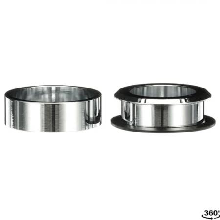 ABB KA1-8073 Flacheinbau-Adapter Metall, Chrom vandalismussicher für Drucktaster CombiLine-Compact