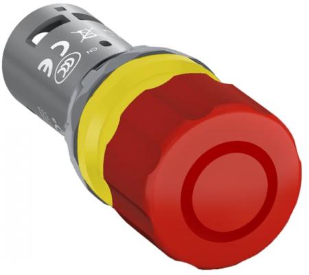 ABB CE3P-10R-11 Not-Aus-Taster Compact 30mm, Zugentriegelung, 1 Schließer + 1 Öffner CombiLine-Compact