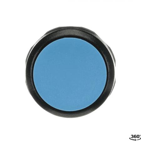 ABB MP1-10L Drucktaster, blau, flach-tastend, Frontring, Kunststoff schwarz nicht beleuchtbar