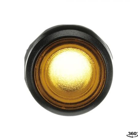 ABB MP1-11Y Leuchtdrucktaster, gelb, flach-tastend, Frontring, Kunststoff schwarz beleuchtbar, transparent