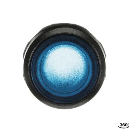 ABB MP1-11L Leuchtdrucktaster, blau, flach-tastend, Frontring, Kunststoff schwarz beleuchtbar, transparent