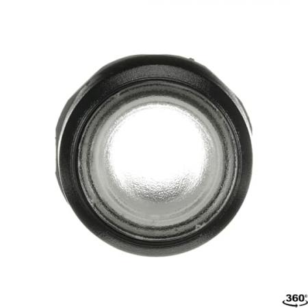 ABB MP1-11C Leuchtdrucktaster, farblos, flach-tastend, Frontring, Kunststoff schwarz beleuchtbar, transparent