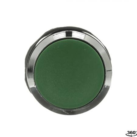 ABB MP1-30G Drucktaster, grün, flach-tastend, Frontring, Metall verchromt nicht beleuchtbar