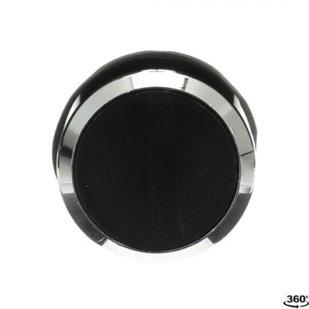 ABB MP1-30B Drucktaster, schwarz, flach-tastend, Frontring, Metall verchromt nicht beleuchtbar