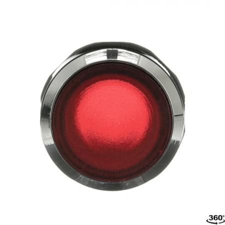 ABB MP1-31R Leuchtdrucktaster, rot, flach-tastend, Frontring, Metall verchromt beleuchtbar, transparent