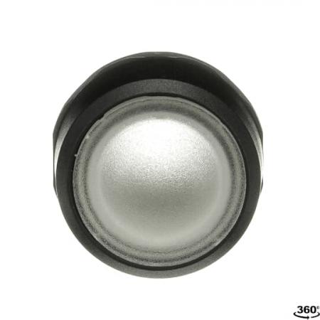 ABB MP2-11C Leuchtdrucktaster, farblos, flach-verrastend, Frontring Kunststoff schwarz, beleuchtbar