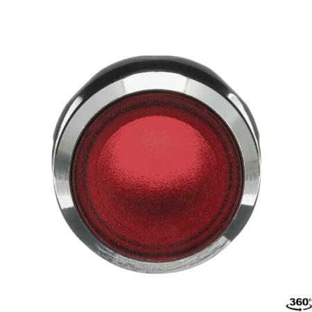 ABB MP2-31R Leuchtdrucktaster, rot, flach-verrastend, Frontring, Metall verchromt beleuchtbar