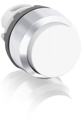 ABB MP3-20W Drucktaster, weiss, hoch-tastend, Frontring, Kunststoff verchromt nicht beleuchtbar
