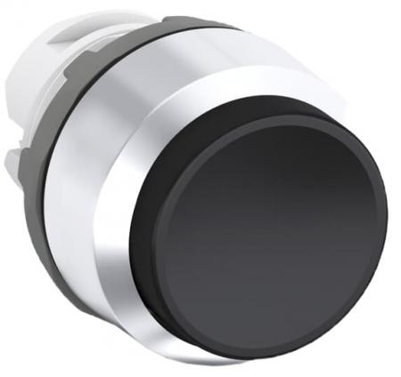 ABB MP3-20B Drucktaster, schwarz, hoch-tastend, Frontring, Kunststoff verchromt nicht beleuchtbar