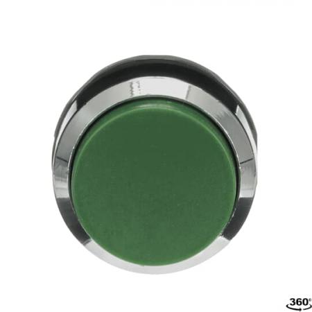 ABB MP3-30G Drucktaster, grün, hoch-tastend, Frontring, Metall verchromt nicht beleuchtbar