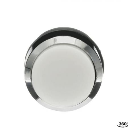 ABB MP3-30W Drucktaster, weiss, hoch-tastend, Frontring, Metall verchromt nicht beleuchtbar