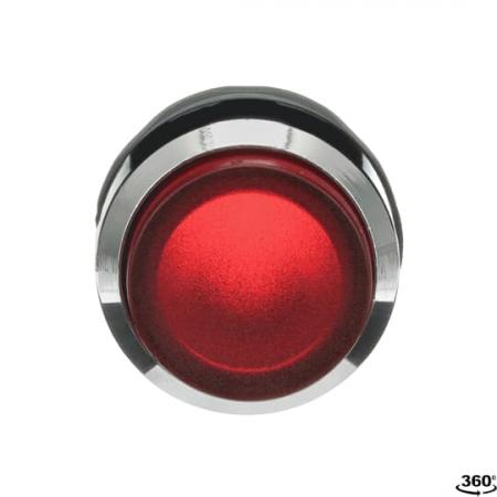 ABB MP3-31R Leuchtdrucktaster, rot, hoch-tastend, Frontring, Metall verchromt beleuchtbar