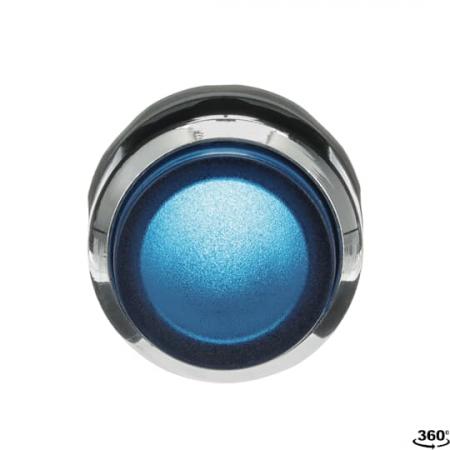 ABB MP3-31L Leuchtdrucktaster, blau, hoch-tastend, Frontring, Metall verchromt beleuchtbar