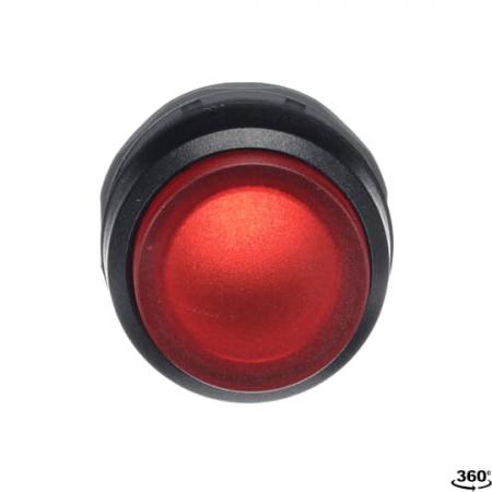 ABB MP4-11R Leuchtdrucktaster, rot, hoch-verrastend, Frontring, Kunststoff schwarz beleuchtbar