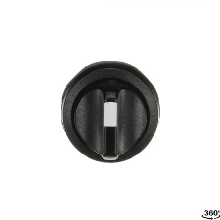 ABB M2SS2-10B Wahlschalter A-C, schwarz, 2 Stellungen, kurzer Drehgriff rastend, Frontring Kunststoff schwarz, nicht beleuchtbar